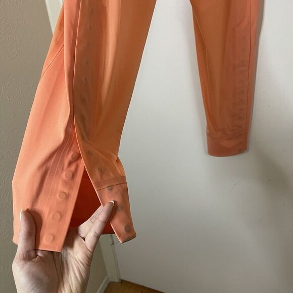 LULULEMON orange peach lightweight magnetic slit hem jogger pants 4 - Picture 7 of 8